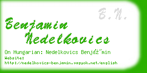 benjamin nedelkovics business card